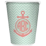 Chevron & Anchor Waste Basket (Personalized)