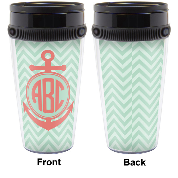 Chevron & Anchor Travel Mug Approval (Personalized)