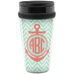 Chevron & Anchor Acrylic Travel Mug without Handle (Personalized)