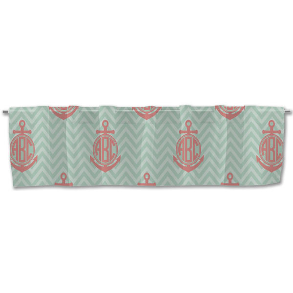 Chevron & Anchor Valance - Front