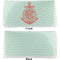 Chevron & Anchor Vinyl Check Book Cover - Front and Back