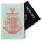 Chevron & Anchor Vinyl Passport Holder (Personalized)