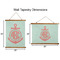 Chevron & Anchor Wall Hanging Tapestries - Parent/Sizing