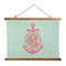 Chevron & Anchor Wall Hanging Tapestry - Wide (Personalized)
