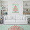 Chevron & Anchor Wall Hanging Tapestry - Portrait - IN CONTEXT