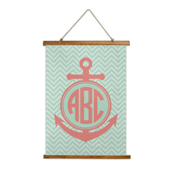 Chevron & Anchor Wall Hanging Tapestry - Tall (Personalized)