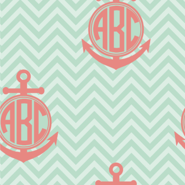 Custom Chevron & Anchor Wallpaper & Surface Covering (Water Activated 24"x 24" Sample)