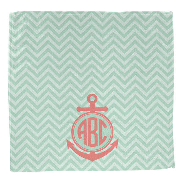 Chevron & Anchor Washcloth - Front - No Soap