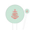 Chevron & Anchor Round Plastic Food Picks (Personalized)