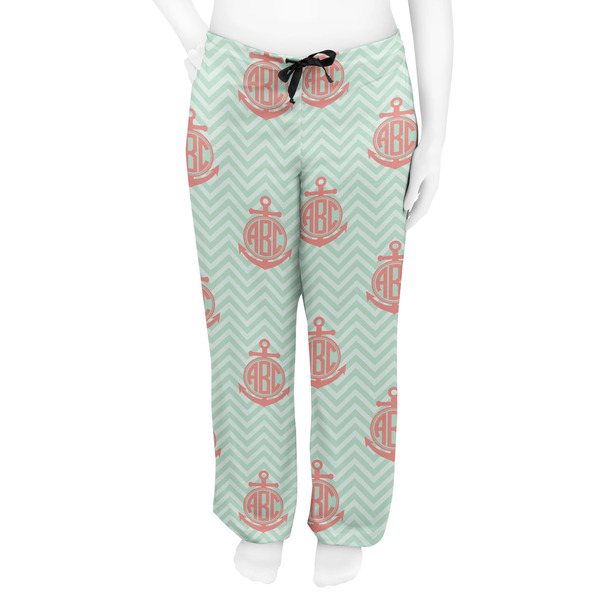 Chevron & Anchor Women's Pj on model - Front