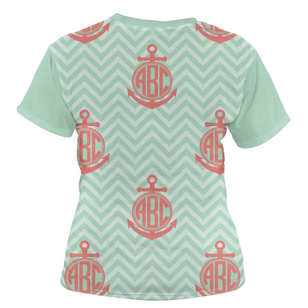 Chevron & Anchor Women's T-shirt Back