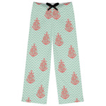 Chevron & Anchor Womens Pajama Pants - L (Personalized)