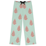 Chevron & Anchor Womens Pajama Pants - M (Personalized)