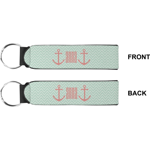 Chevron & Anchor Wristlet (Front + Back)