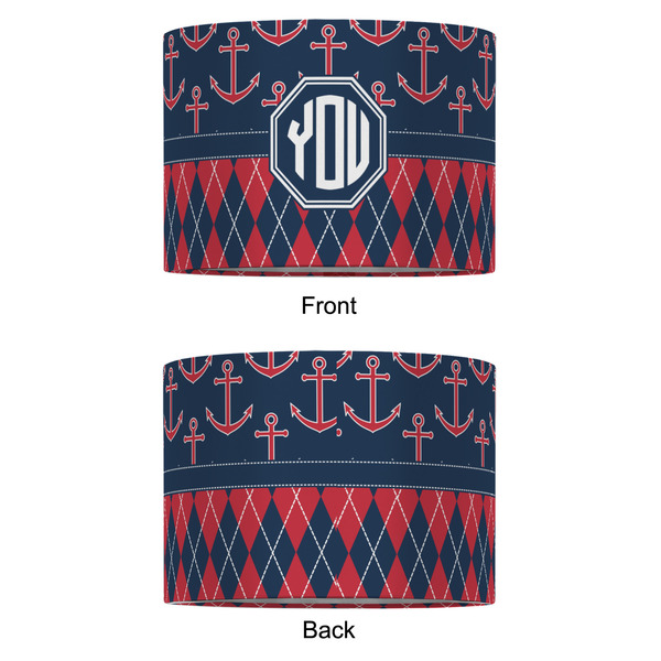 Anchors & Argyle 12" Drum Lampshade - APPROVAL (Fabric)