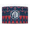 Anchors & Argyle 12" Drum Lampshade - FRONT (Fabric)