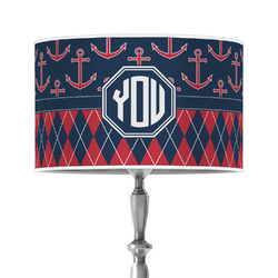 Anchors & Argyle 12" Drum Lamp Shade - Poly-film (Personalized)