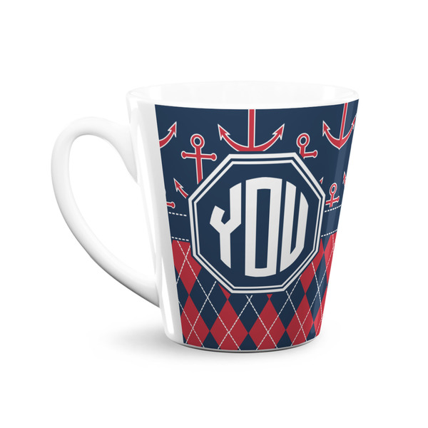 Anchors & Argyle 12 Oz Latte Mug - Front