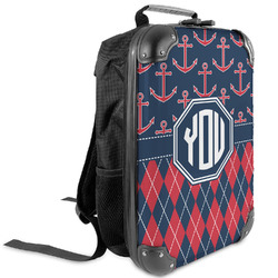 Anchors & Argyle Kids Hard Shell Backpack (Personalized)