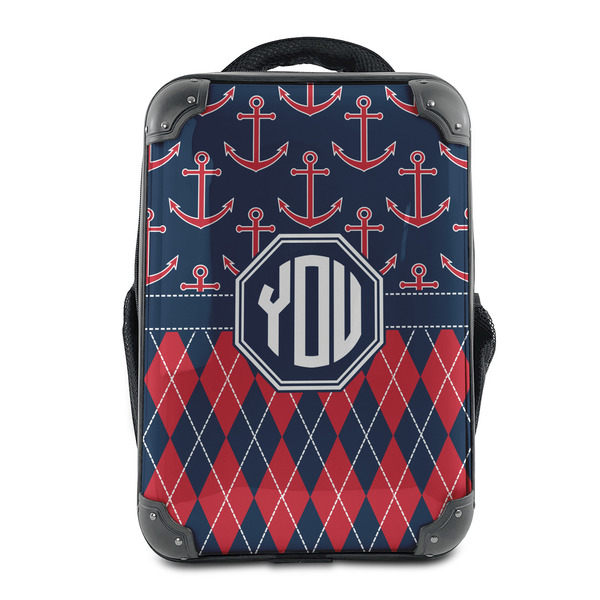 Custom Anchors & Argyle 15" Hard Shell Backpack (Personalized)