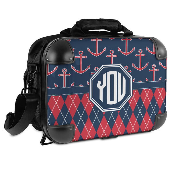 Custom Anchors & Argyle Hard Shell Briefcase - 15" (Personalized)