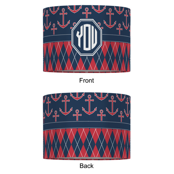 Anchors & Argyle 16" Drum Lampshade - APPROVAL (Fabric)