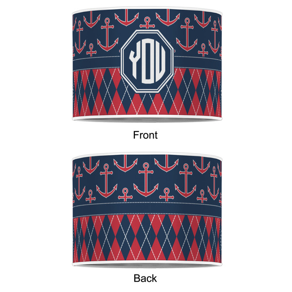 Anchors & Argyle 16" Drum Lampshade - APPROVAL (Poly Film)