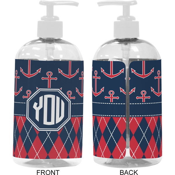 Anchors & Argyle 16 oz Plastic Liquid Dispenser- Approval- White