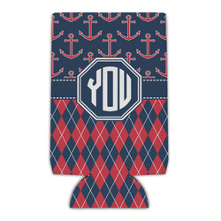 Anchors & Argyle Can Cooler (Personalized)