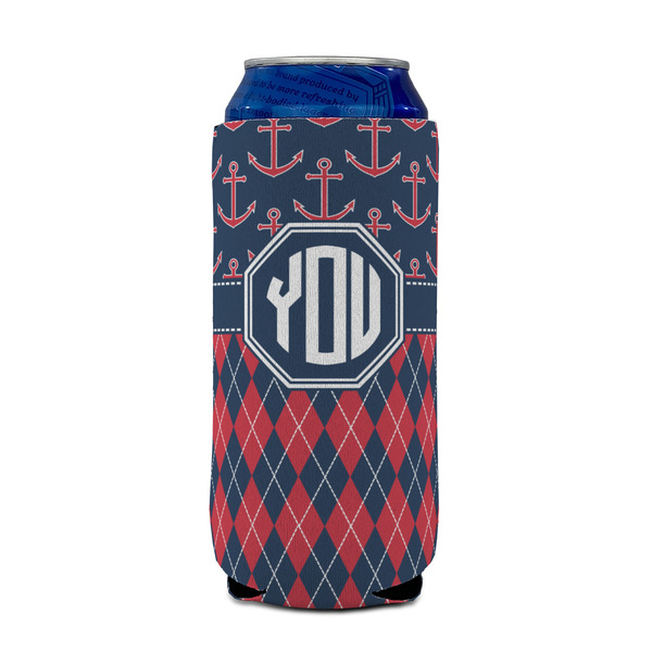 Anchors & Argyle 16oz Can Sleeve - FRONT (on can)