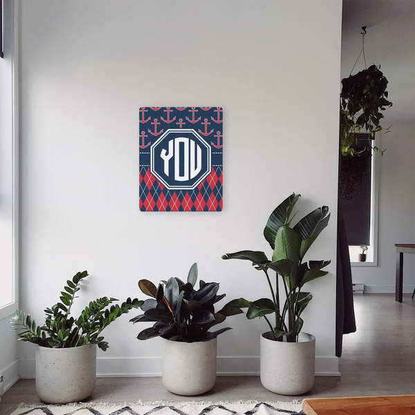 Anchors & Argyle 16x20 - Canvas Print - In Context