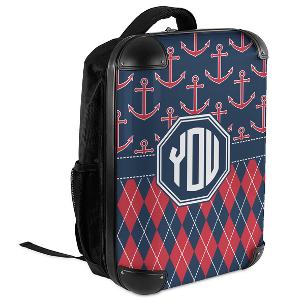 Anchors & Argyle 18" Hard Shell Backpacks - ANGLED VIEW