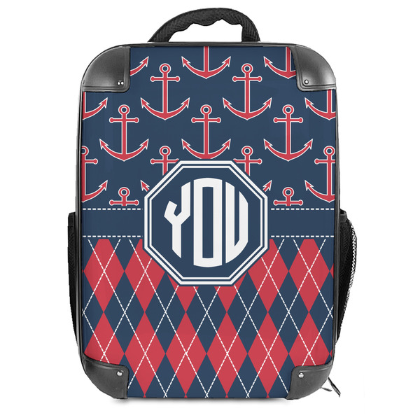 Custom Anchors & Argyle 18" Hard Shell Backpack (Personalized)