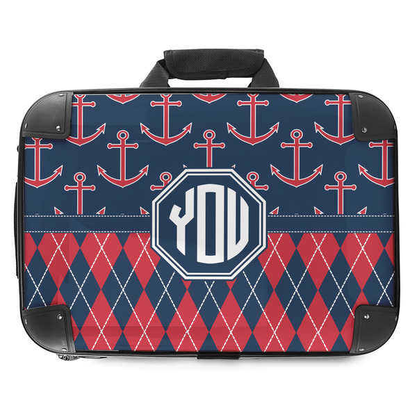 Custom Anchors & Argyle Hard Shell Briefcase - 18" (Personalized)