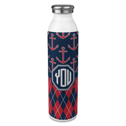 Anchors & Argyle 20oz Stainless Steel Water Bottle - Full Print (Personalized)