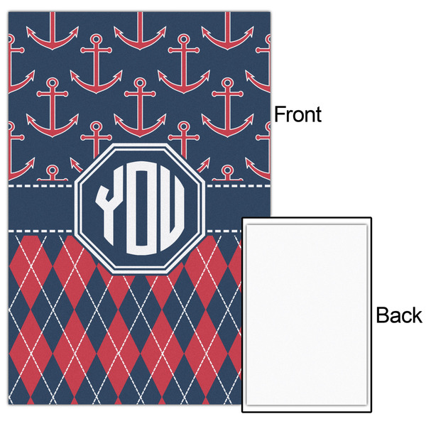 Anchors & Argyle 20x30 - Matte Poster - Front & Back