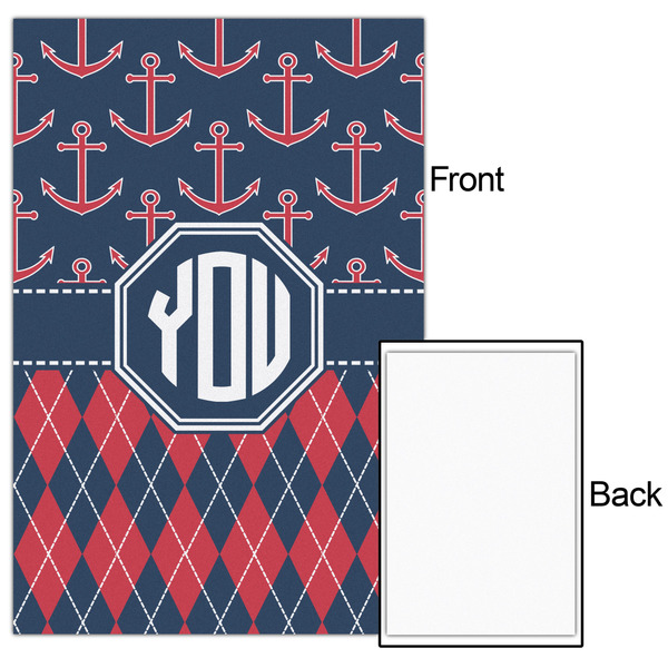 Anchors & Argyle 24x36 - Matte Poster - Front & Back