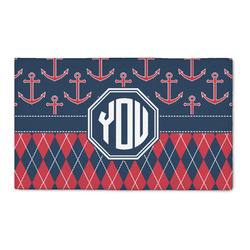 Anchors & Argyle 3' x 5' Indoor Area Rug (Personalized)