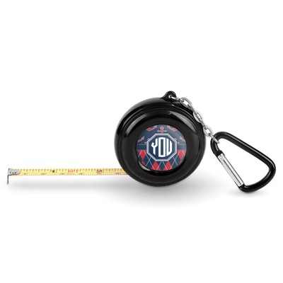 Anchors & Argyle Pocket Tape Measure - 6 Ft w/ Carabiner Clip (Personalized)