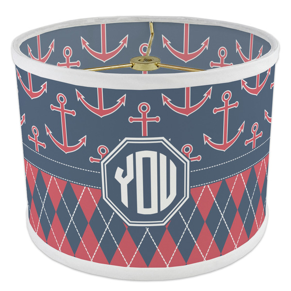 Anchors & Argyle 8" Drum Lampshade - ANGLE Poly-Film