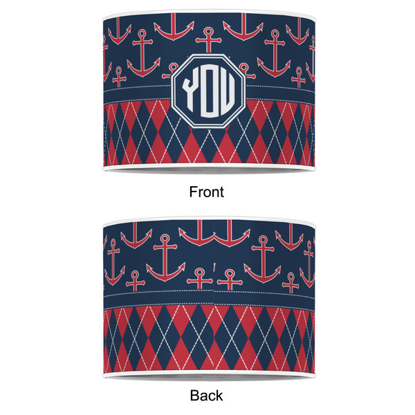 Anchors & Argyle 8" Drum Lampshade - APPROVAL (Poly Film)