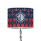 Anchors & Argyle 8" Drum Lampshade - ON STAND (Poly Film)