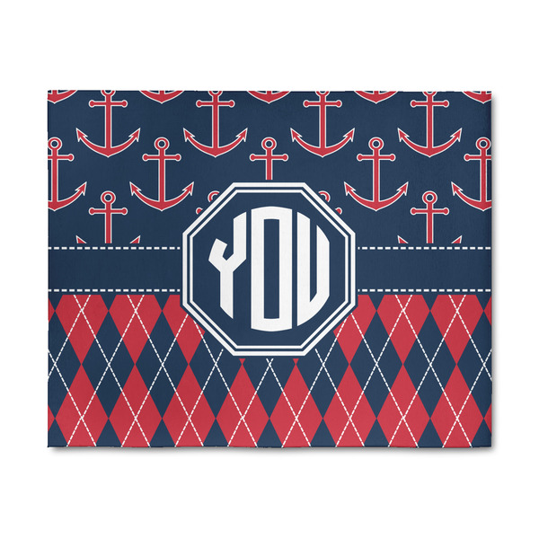Custom Anchors & Argyle 8' x 10' Indoor Area Rug (Personalized)