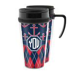 Anchors & Argyle Acrylic Travel Mug (Personalized)