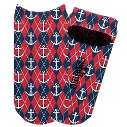 Anchors & Argyle Adult Ankle Socks (Personalized)