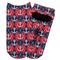 Anchors & Argyle Adult Ankle Socks - Single Pair - Front and Back