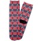 Anchors & Argyle Adult Crew Socks - Single Pair - Front and Back