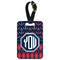 Anchors & Argyle Metal Luggage Tag w/ Monogram