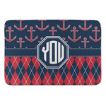Anchors & Argyle Anti-Fatigue Kitchen Mat (Personalized)