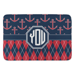 Anchors & Argyle Anti-Fatigue Kitchen Mat (Personalized)